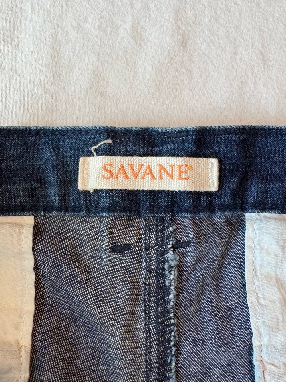 NWT Savane Men’s Hiking Denim Shorts size W36 Blue Jean Outdoor Comfort Waist - Picture 12 of 14